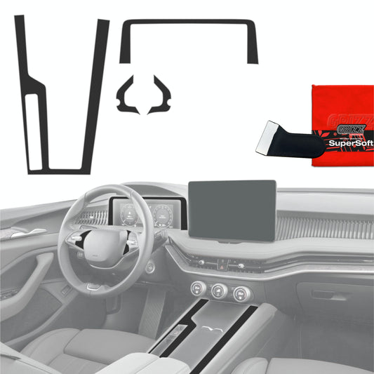 Scratch-resistant film for automotive interior elements