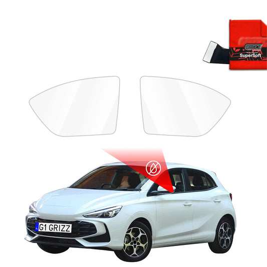 Rain protection film for exterior mirrors