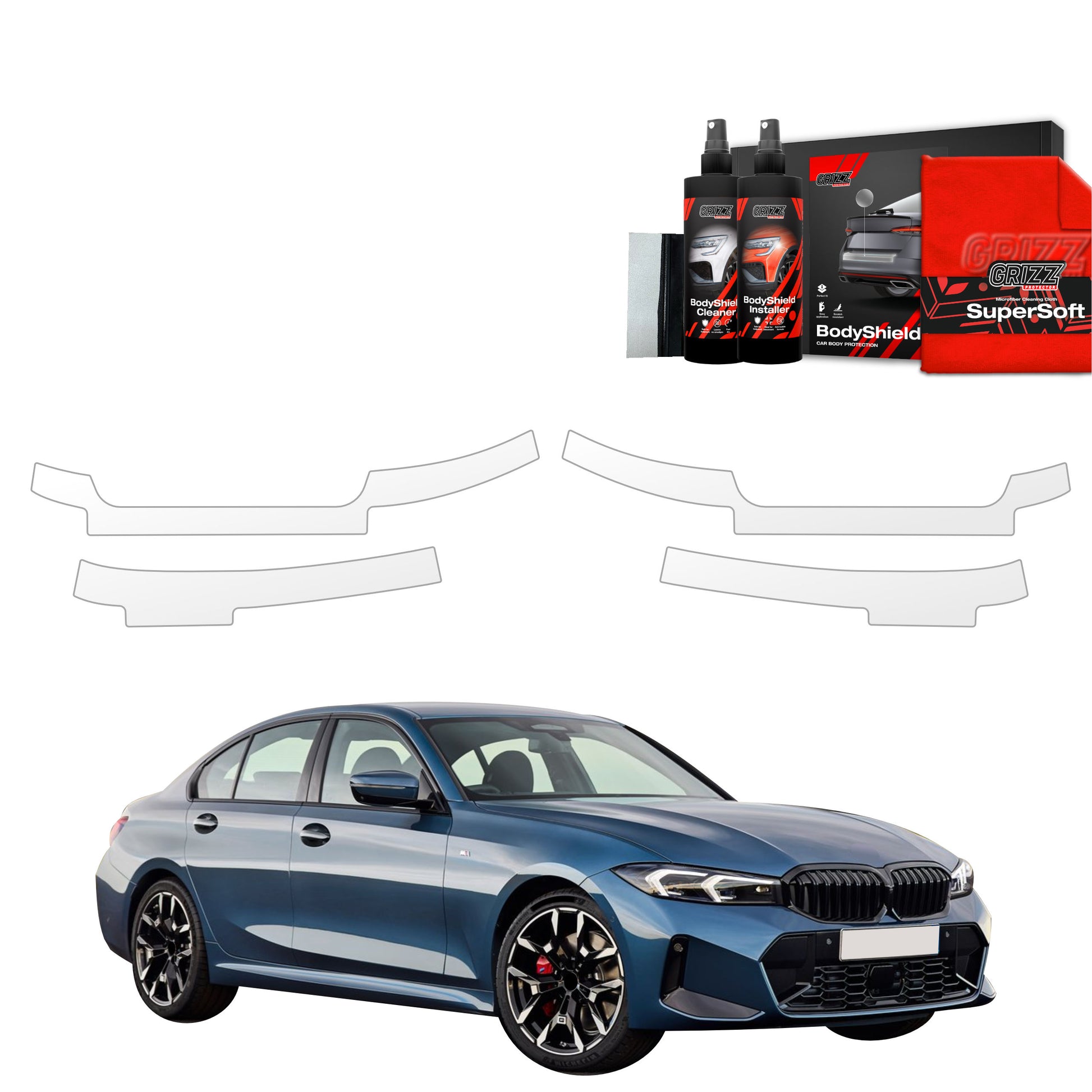 Protective film for exterior car parts – shields against scratches, chips, and scuffs