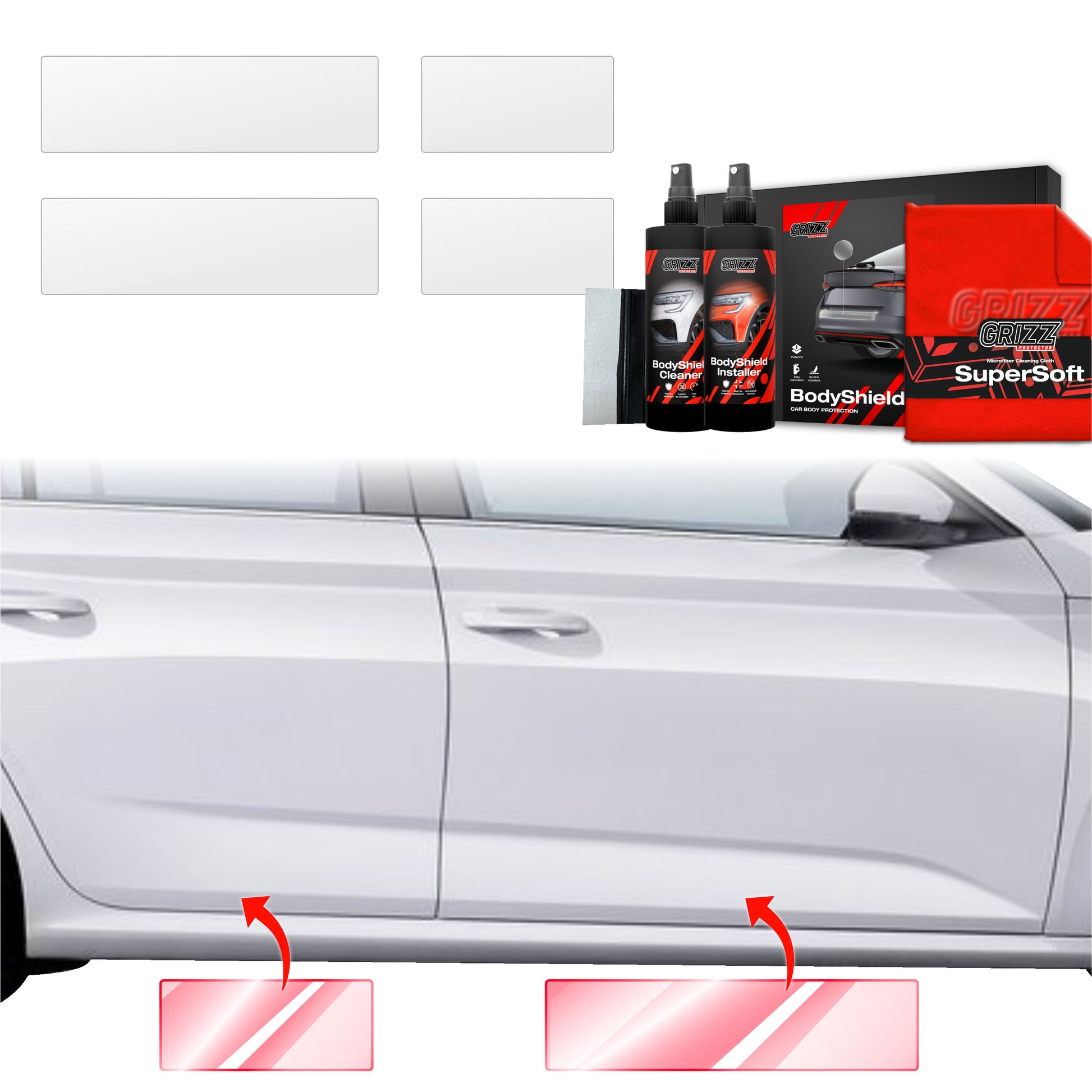 Protective film for exterior car parts – shields against scratches, chips, and scuffs