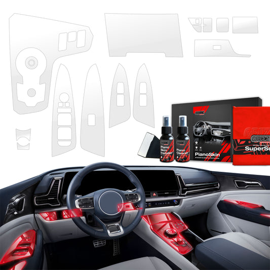 Scratch-resistant film for automotive interior elements