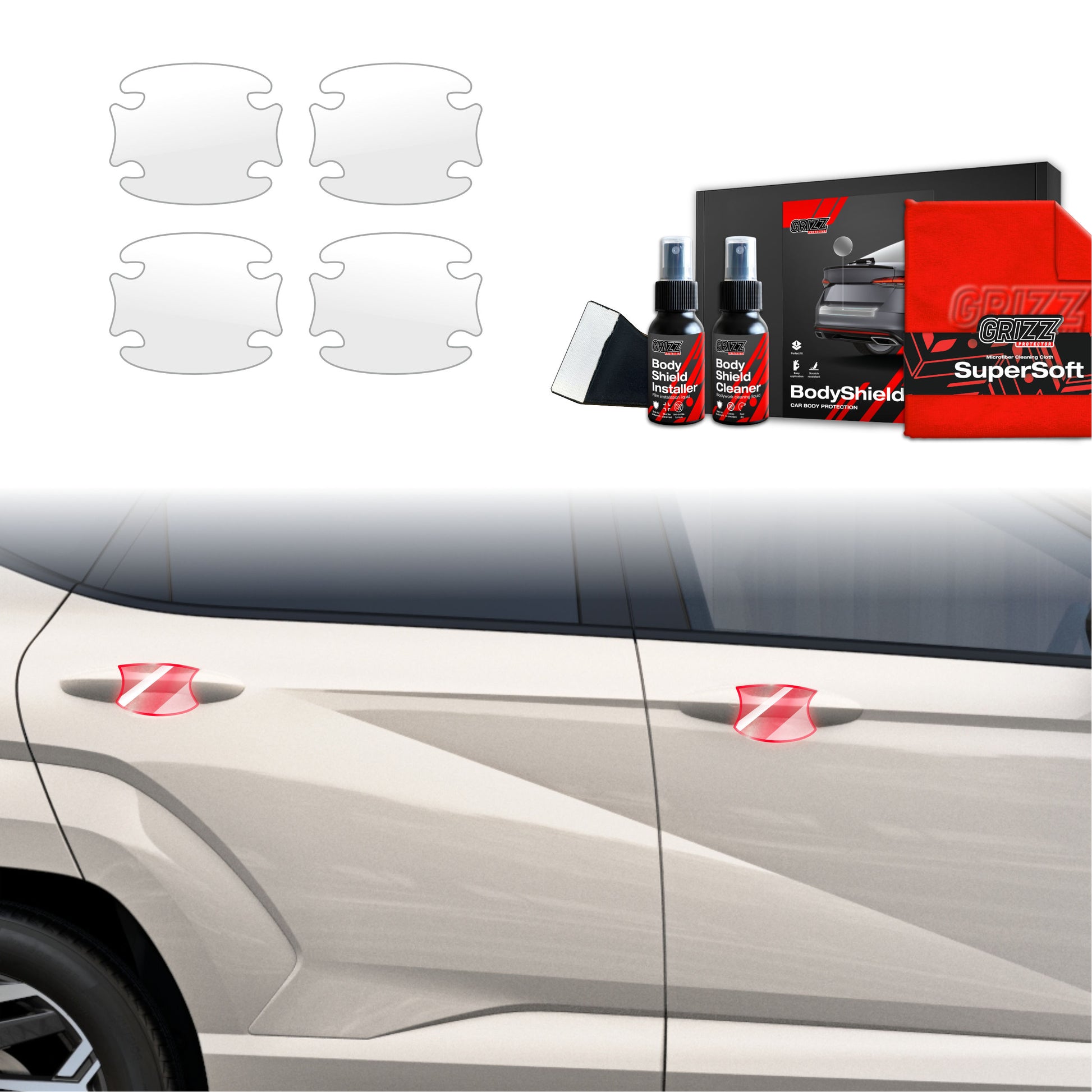 Protective film for exterior car parts – shields against scratches, chips, and scuffs