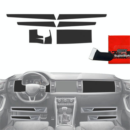 Scratch-resistant film for automotive interior elements