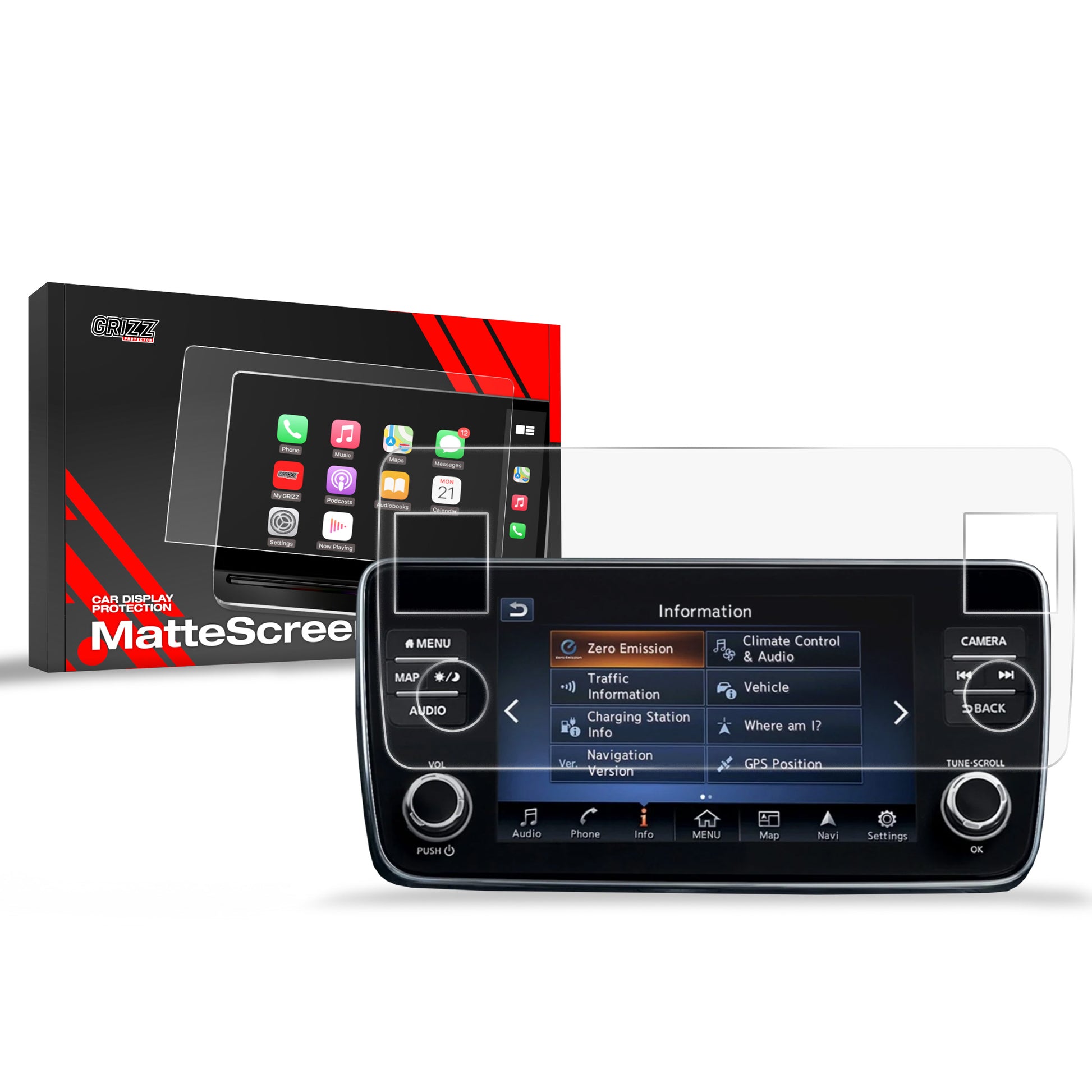 Anti-fingerprint screen protector for car touchscreen