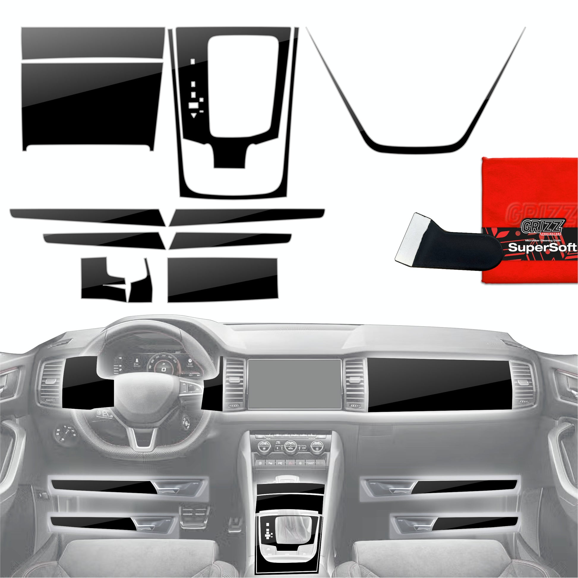 Scratch-resistant film for automotive interior elements