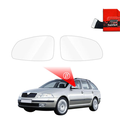 Rain protection film for exterior mirrors