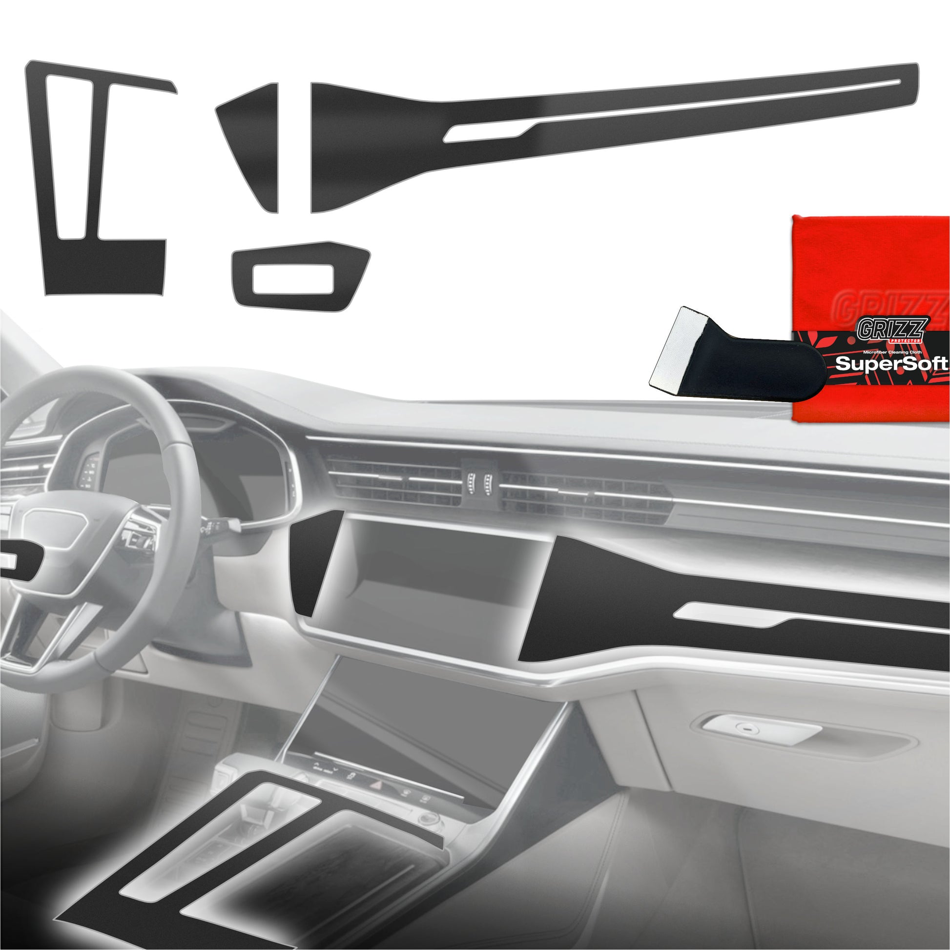 Scratch-resistant film for automotive interior elements