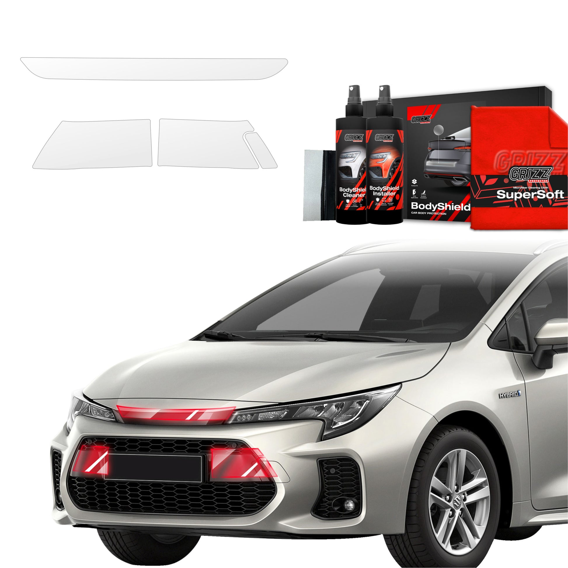 Protective film for exterior car parts – shields against scratches, chips, and scuffs