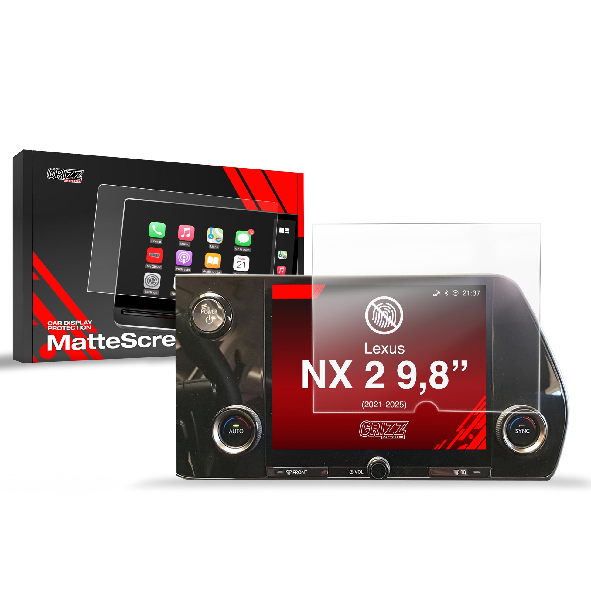 Anti-fingerprint screen protector for car touchscreen