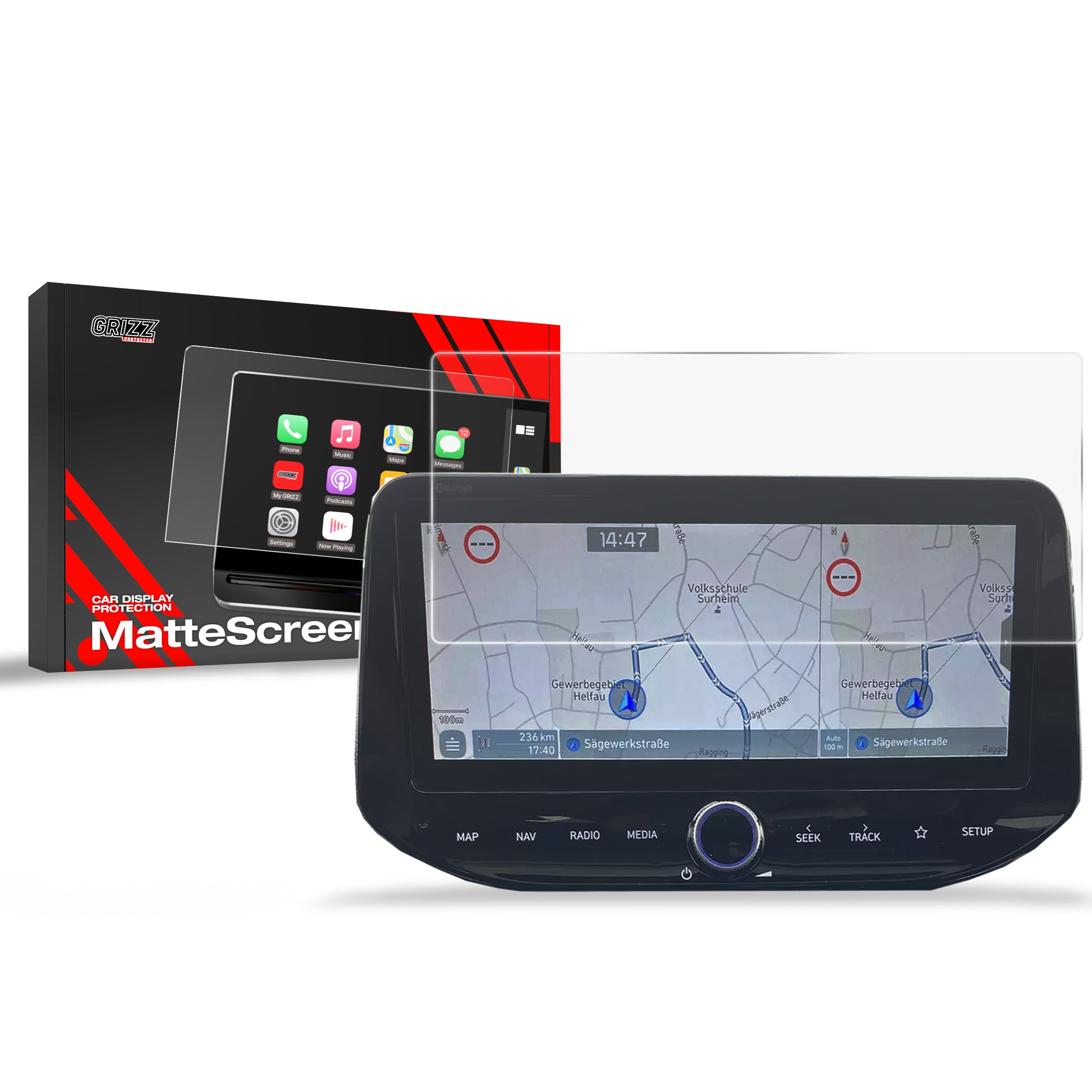 Display protection films for Hyundai - Matte & Clear