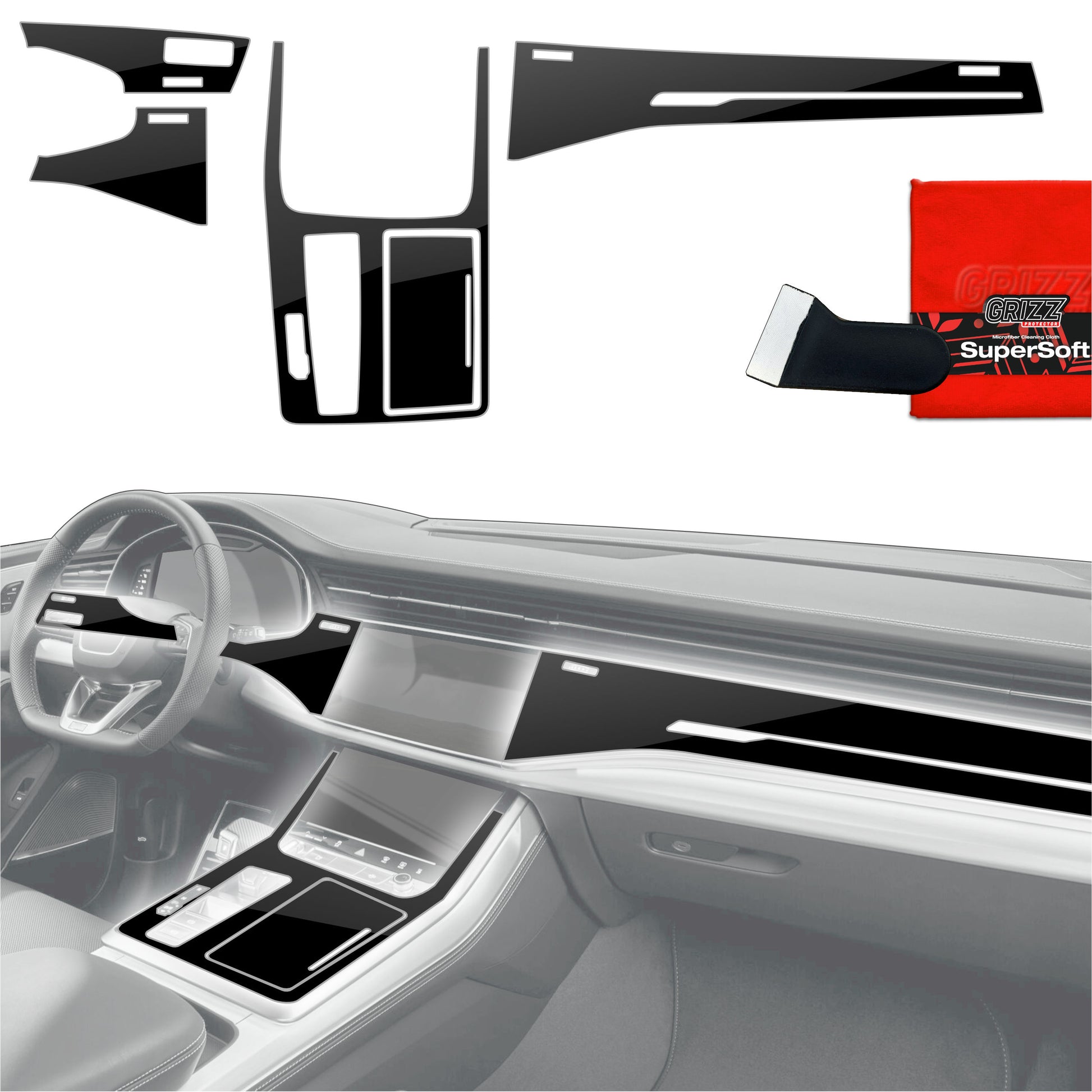 Scratch-resistant film for automotive interior elements