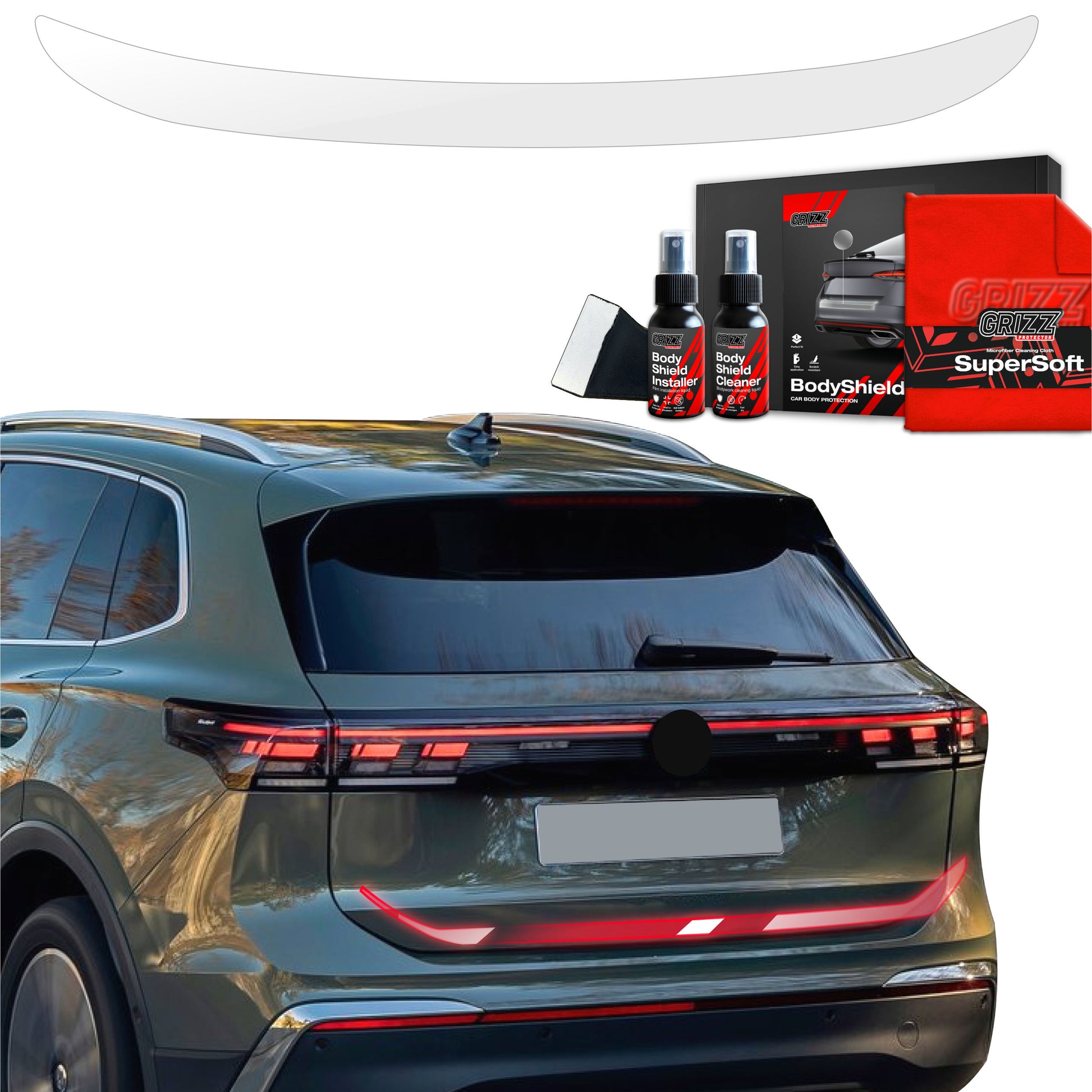 SSCOR Auto StoßStangenschutz Für VW TIGUAN 3 (III) AB 2024,Kofferraum Kratzfeste StoßStangen Zierstreifen,Selbstklebender Ladekantenschutz,Auto Zubehör,90cm*7cm-D/Grey SSCOR Auto StoßStangenschutz Für VW TIGUAN 3 (III) AB 2024,Kofferraum Kratzfeste StoßStangen Zierstreifen,Selbstklebender Ladekantenschutz,Auto Zubehör,90cm*7cm-D/Grey