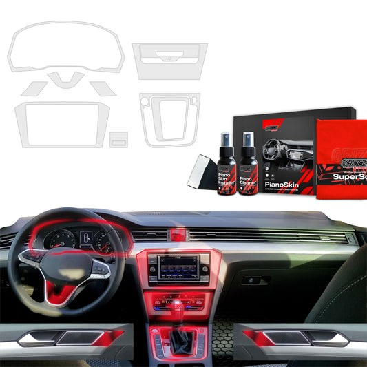 Scratch-resistant film for automotive interior elements