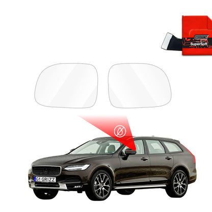 Rain protection film for exterior mirrors