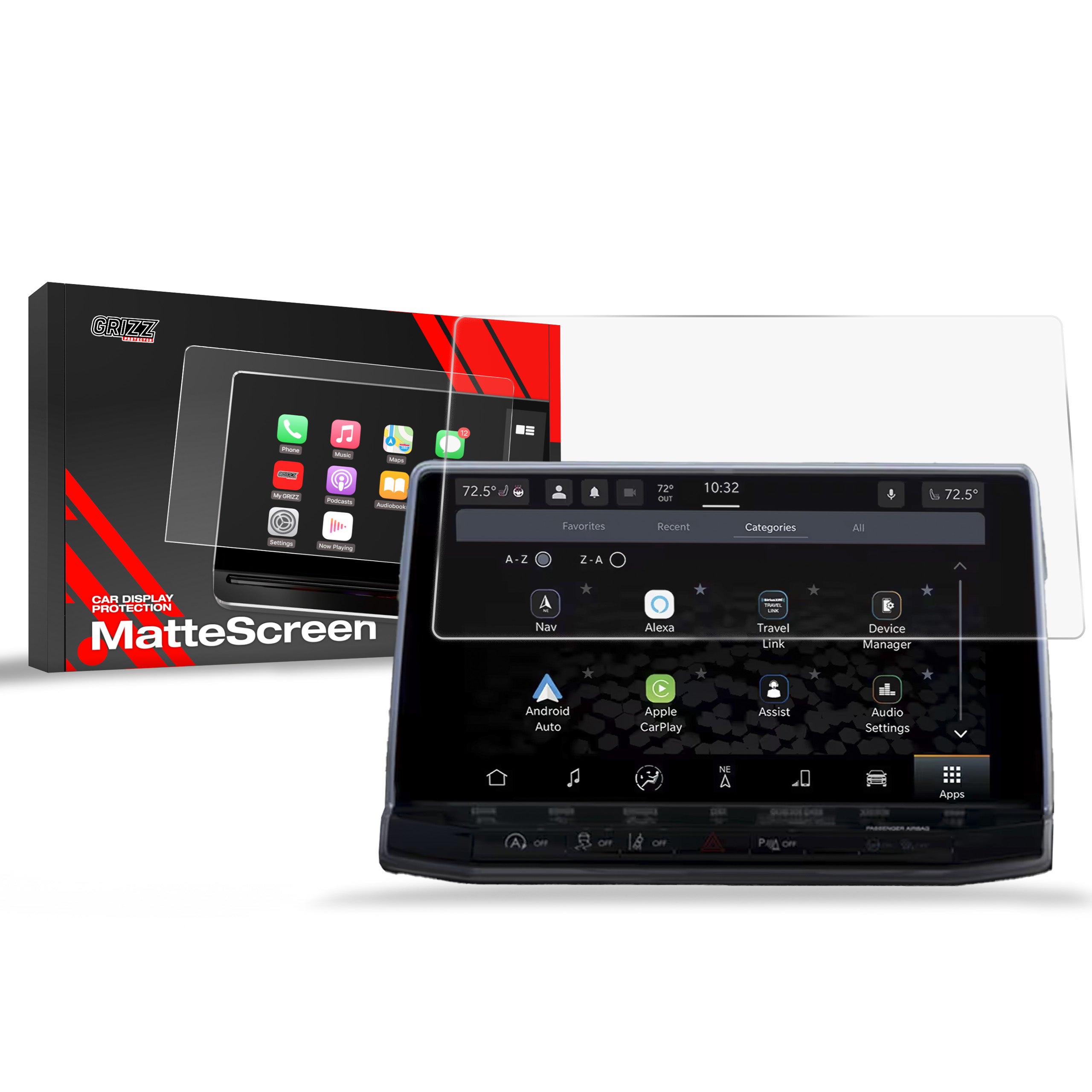 Display protection films for Jeep - Matte & Clear
