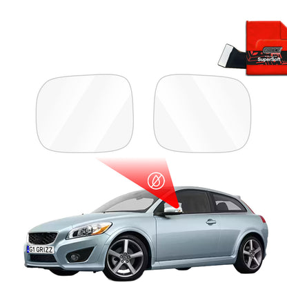 Rain protection film for exterior mirrors