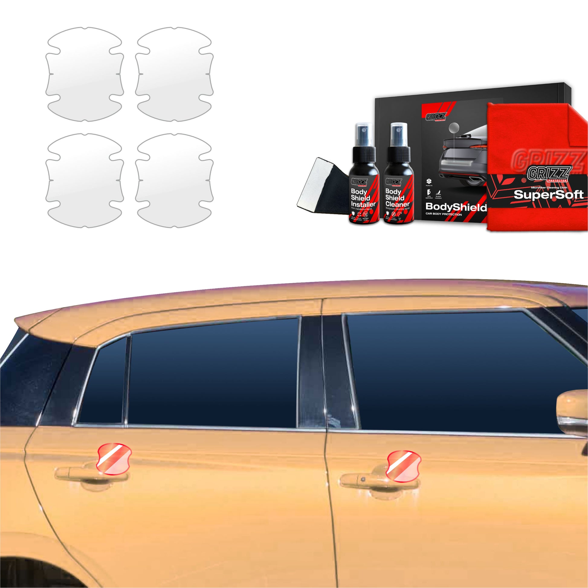 Protective film for exterior car parts – shields against scratches, chips, and scuffs
