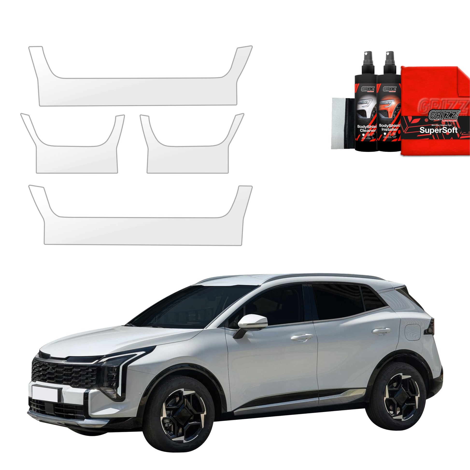 Protective film for exterior car parts – shields against scratches, chips, and scuffs