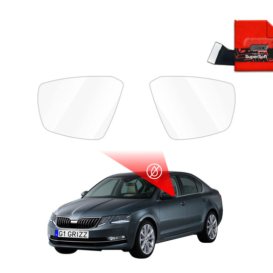 Rain protection film for exterior mirrors