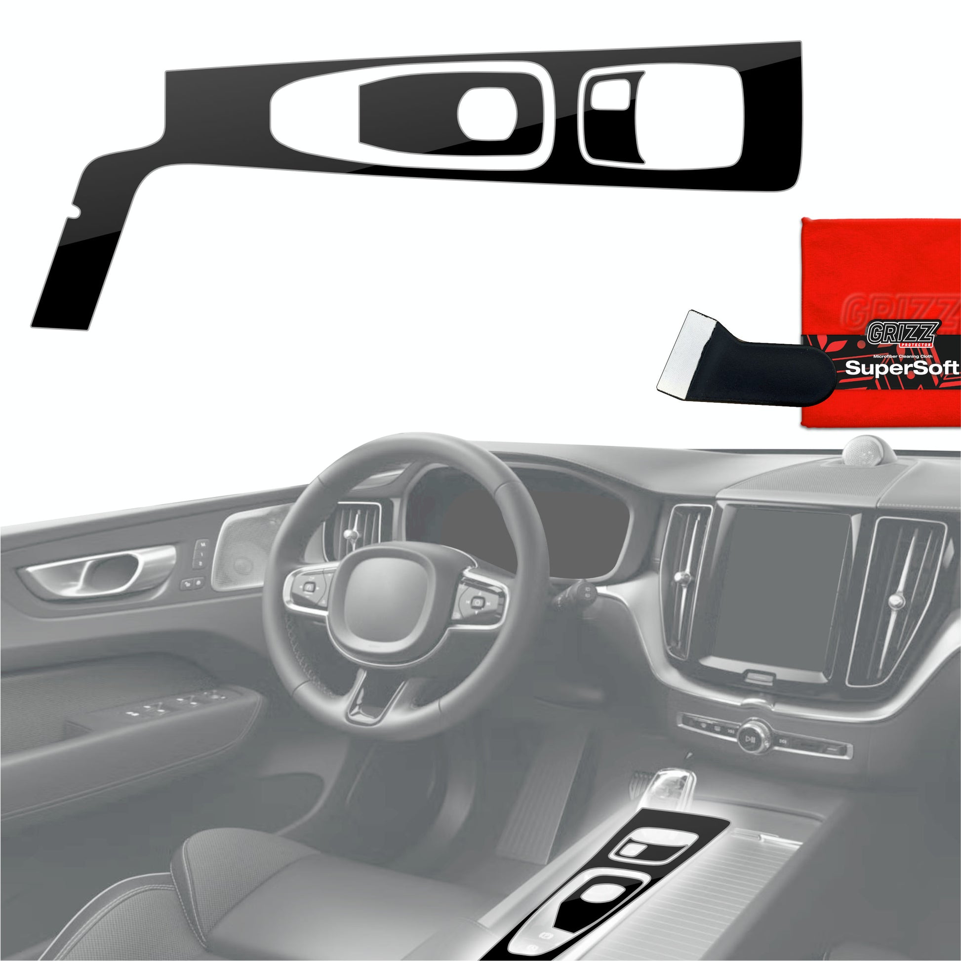 Scratch-resistant film for automotive interior elements