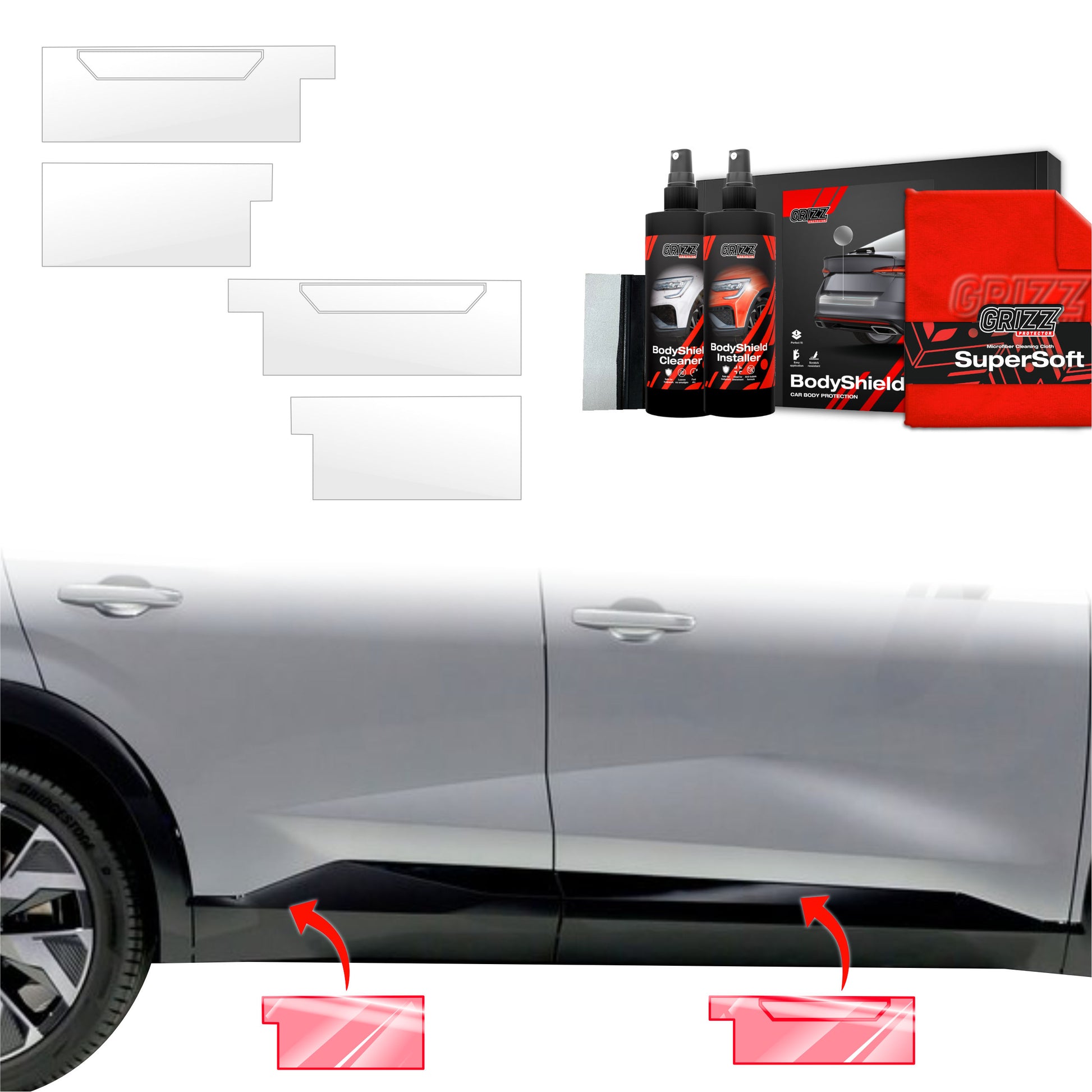 Protective film for exterior car parts – shields against scratches, chips, and scuffs