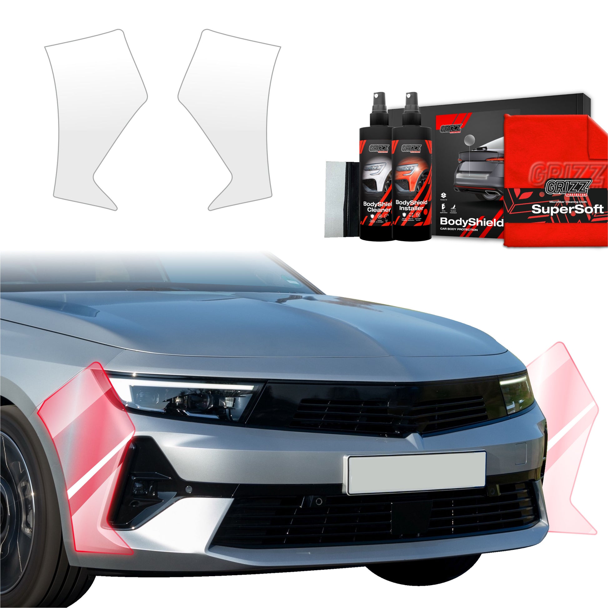 Protective film for exterior car parts – shields against scratches, chips, and scuffs