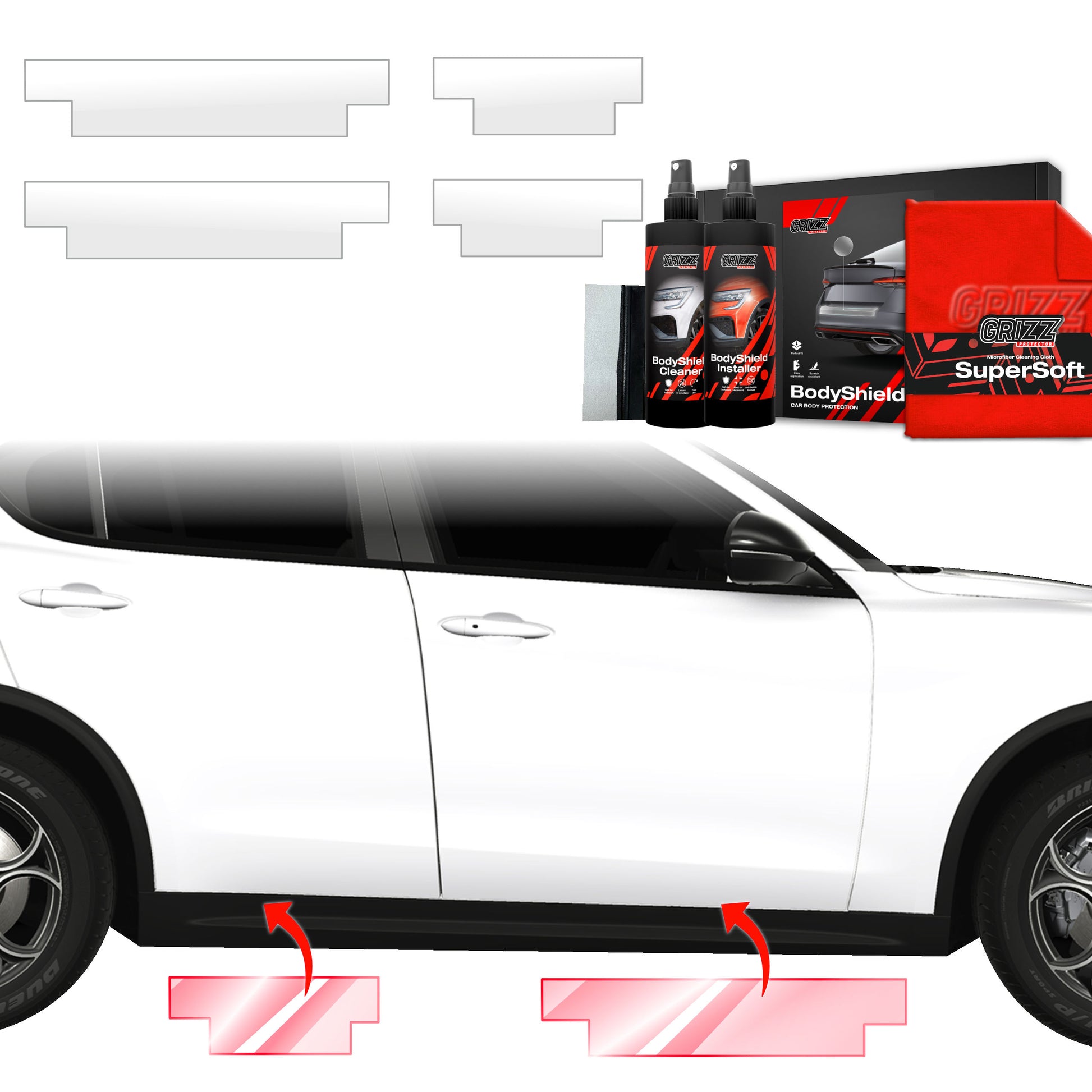 Protective film for exterior car parts – shields against scratches, chips, and scuffs