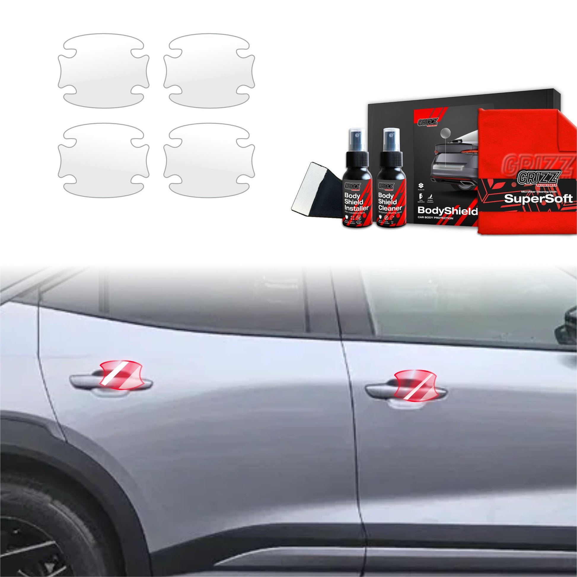 Protective film for exterior car parts – shields against scratches, chips, and scuffs