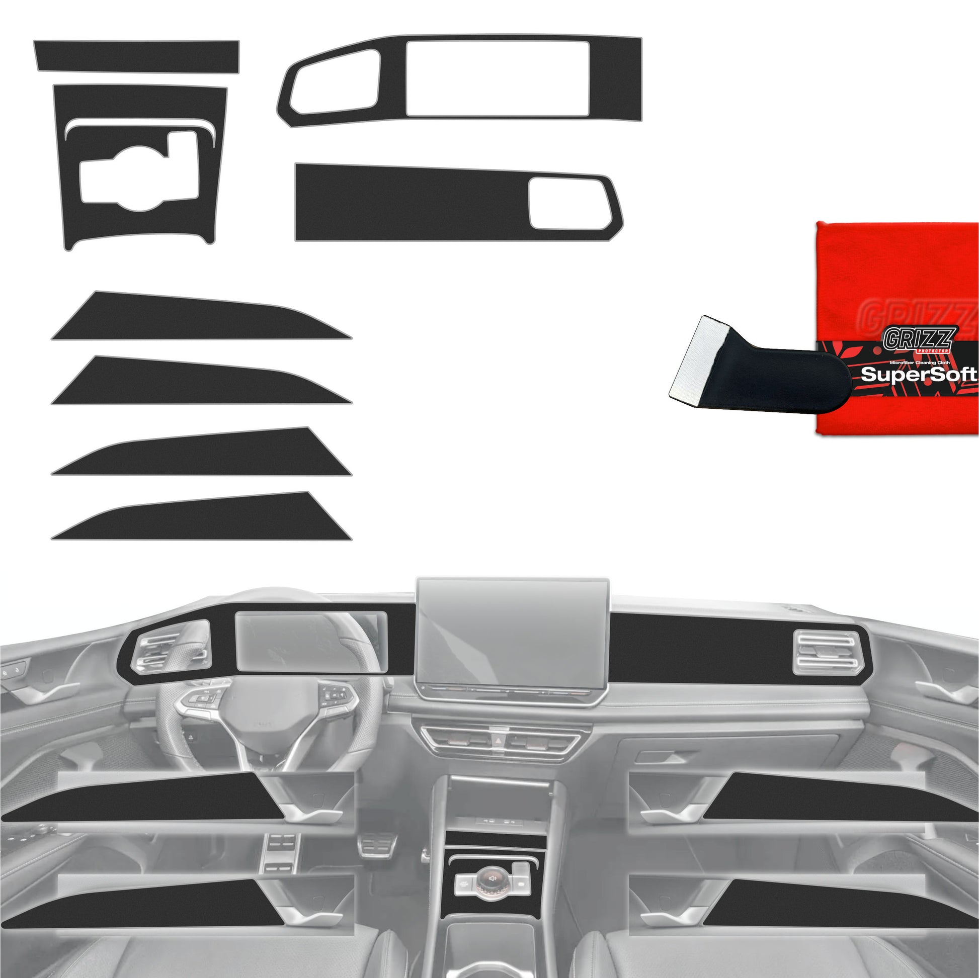 Scratch-resistant film for automotive interior elements