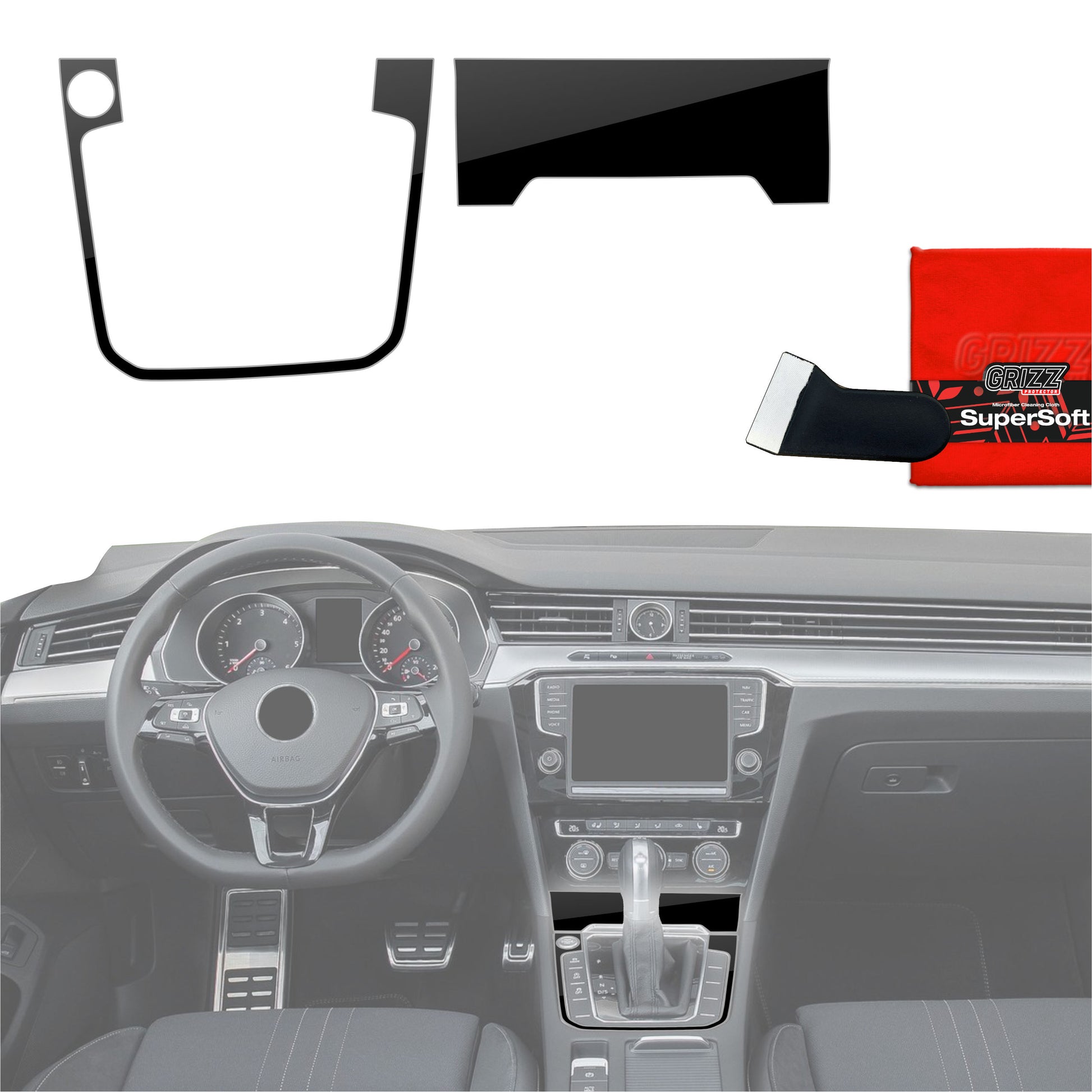 Scratch-resistant film for automotive interior elements