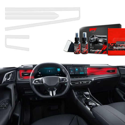 Scratch-resistant film for automotive interior elements