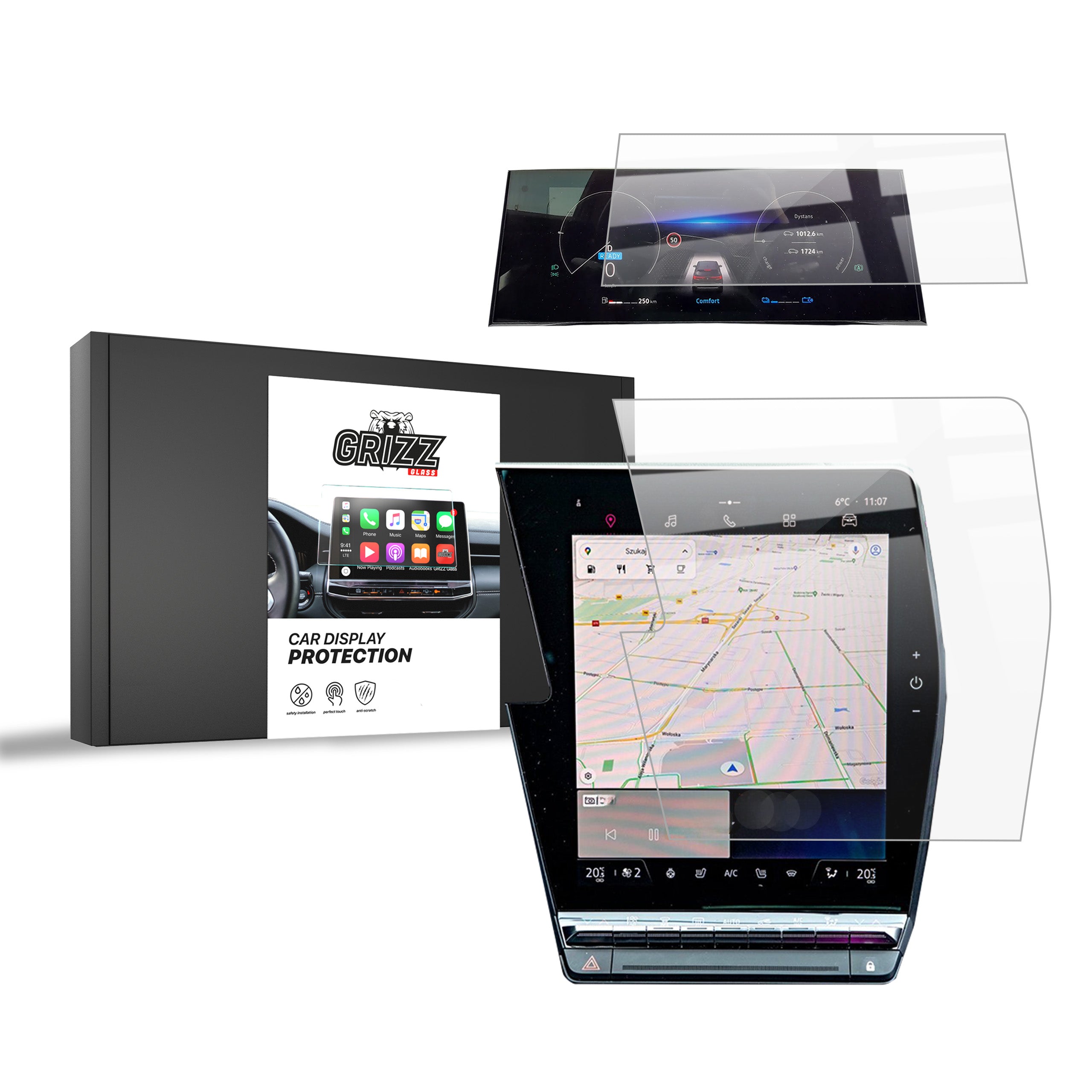 2in1 display protective film for Renault Scenic E-Tech 12