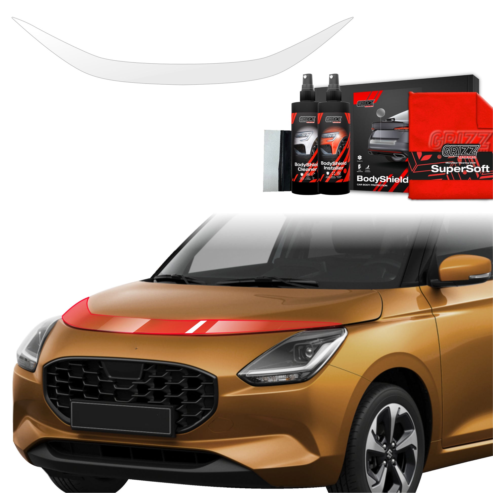 Protective film for exterior car parts – shields against scratches, chips, and scuffs