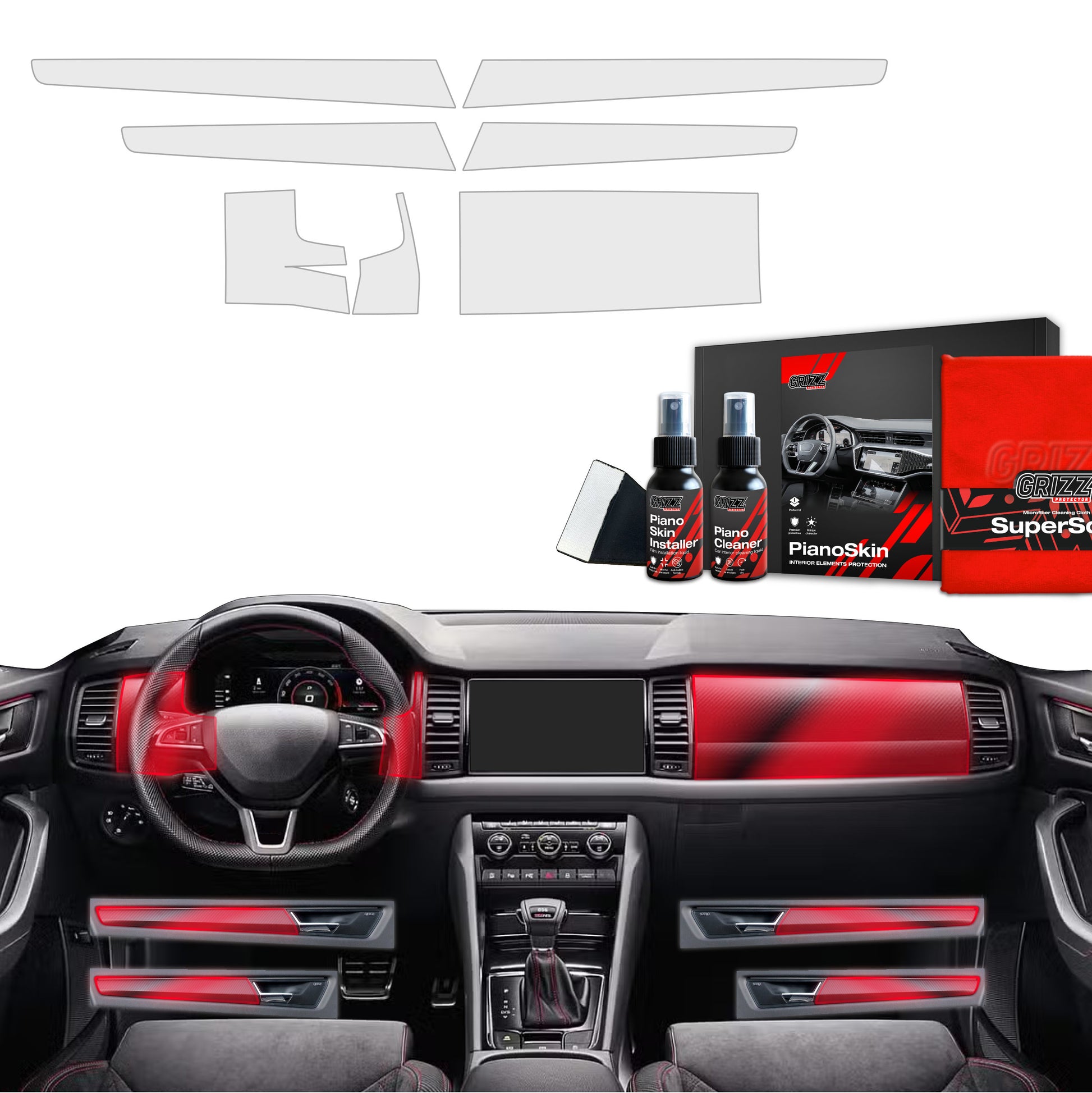 Scratch-resistant film for automotive interior elements