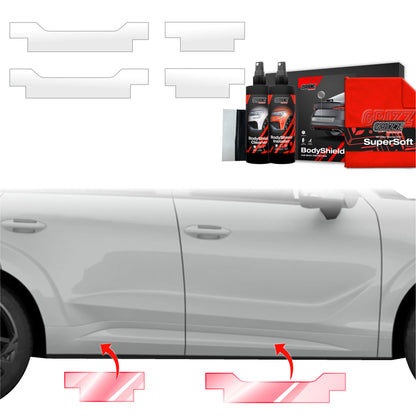 Protective film for exterior car parts – shields against scratches, chips, and scuffs