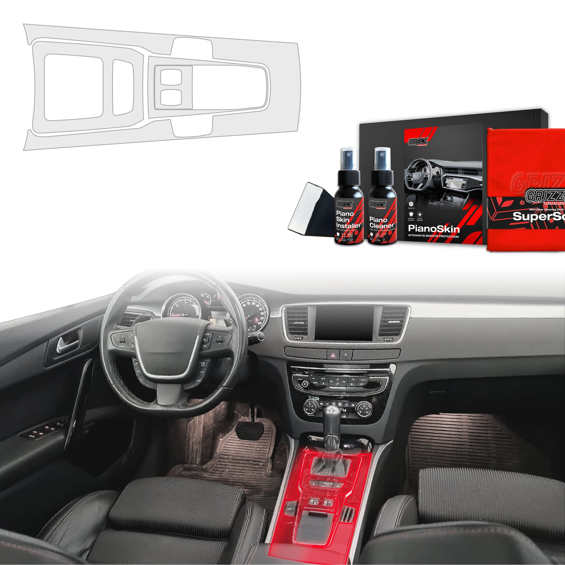 Scratch-resistant film for automotive interior elements