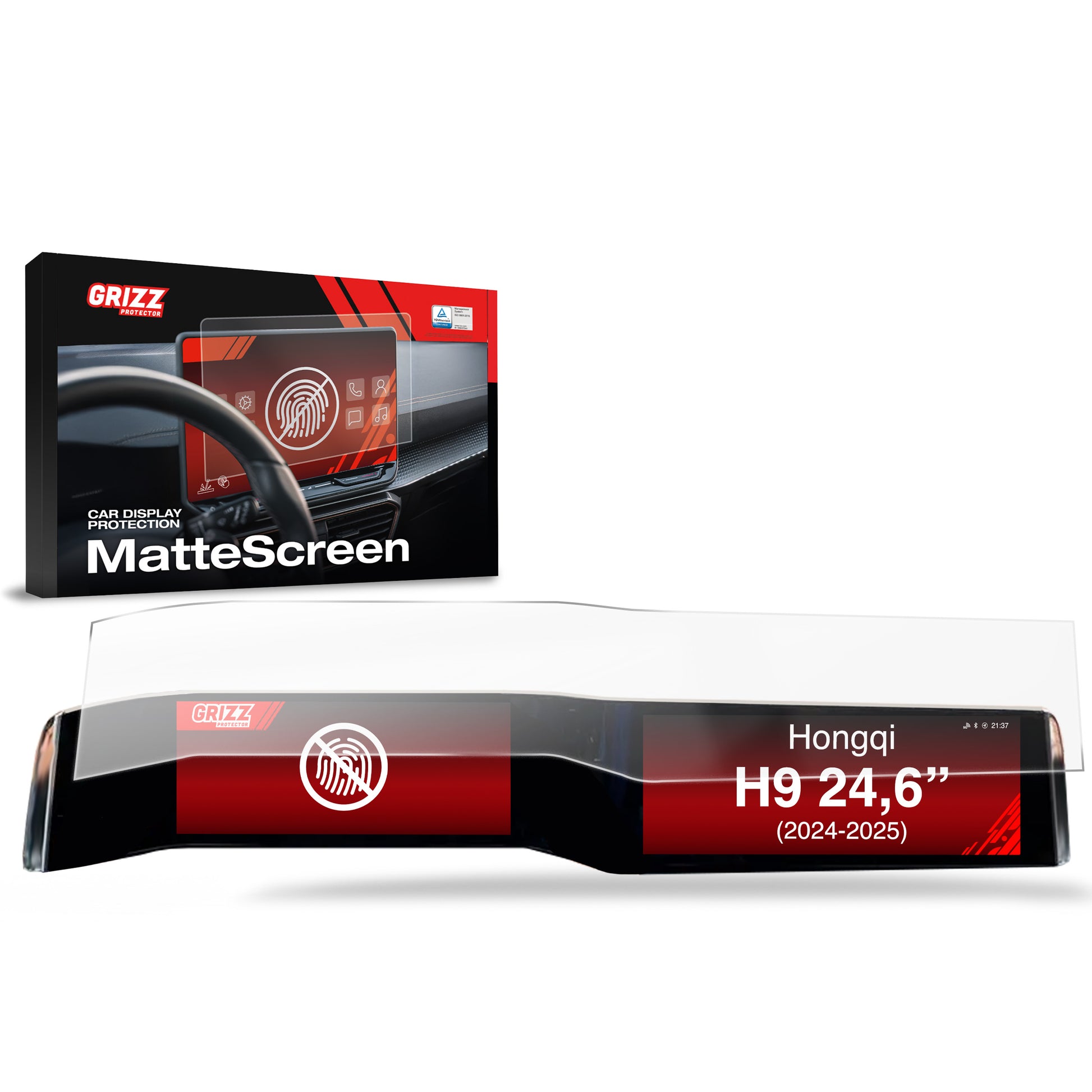 Anti-fingerprint screen protector for car touchscreen