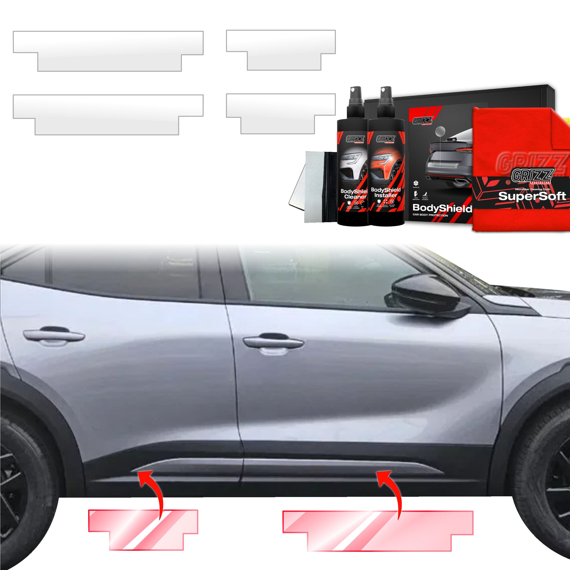 Protective film for exterior car parts – shields against scratches, chips, and scuffs