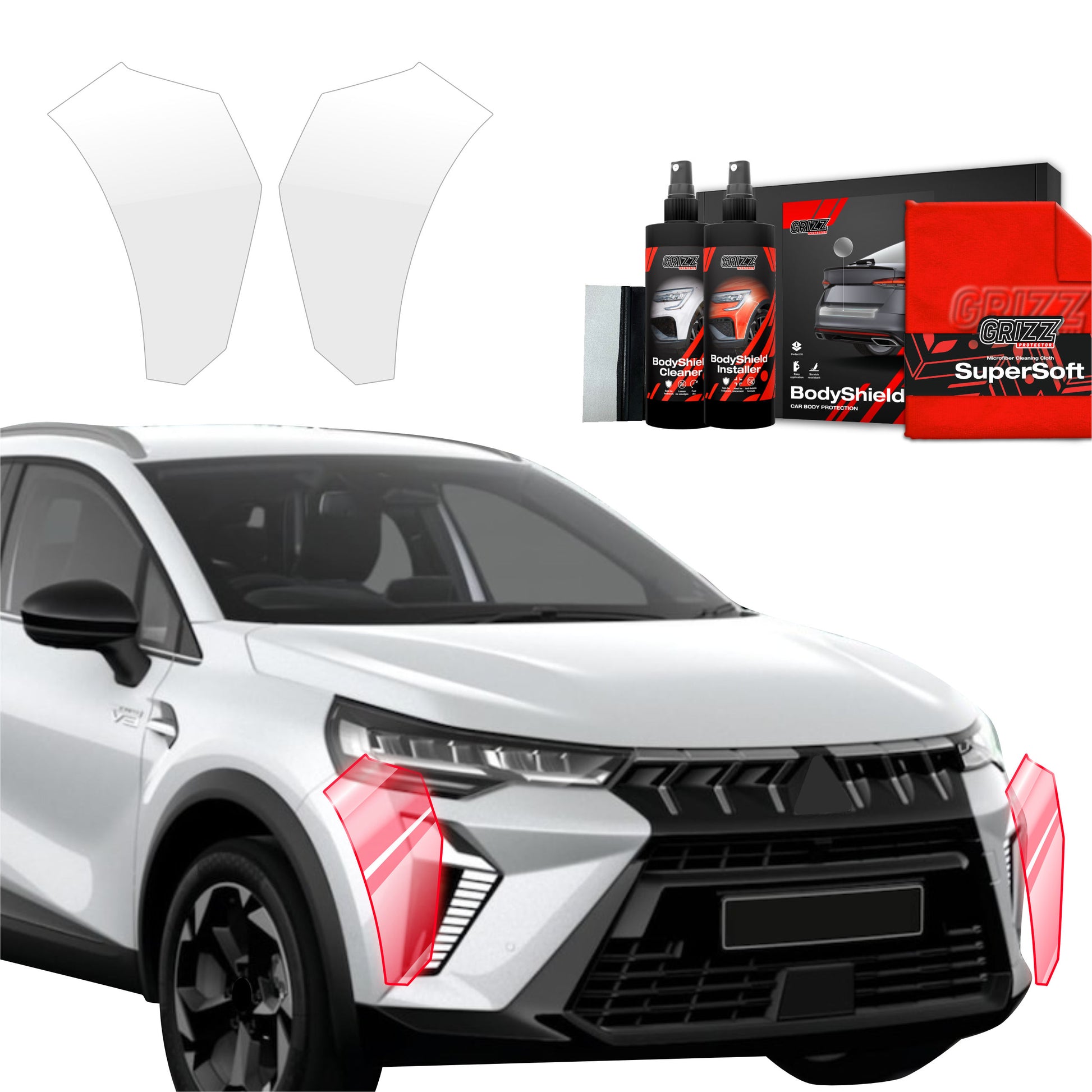 Protective film for exterior car parts – shields against scratches, chips, and scuffs