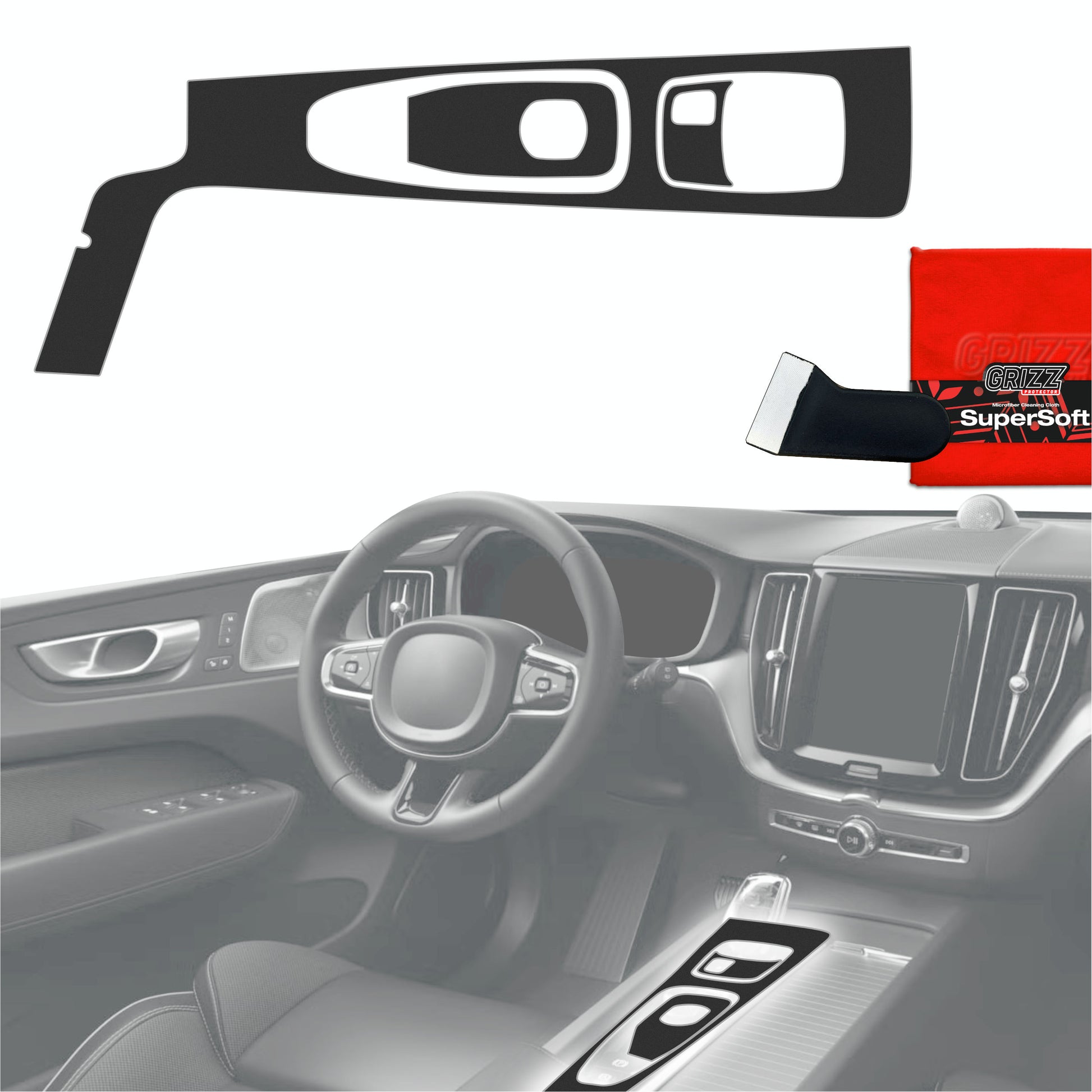 Scratch-resistant film for automotive interior elements