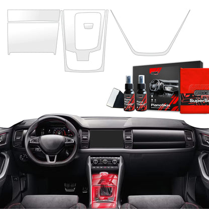 Scratch-resistant film for automotive interior elements