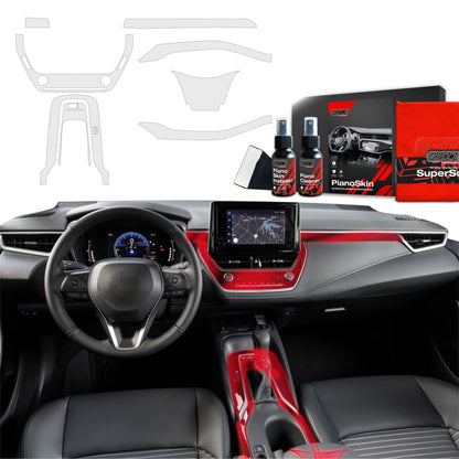Scratch-resistant film for automotive interior elements