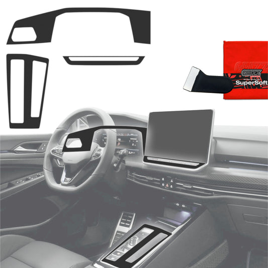 Scratch-resistant film for automotive interior elements