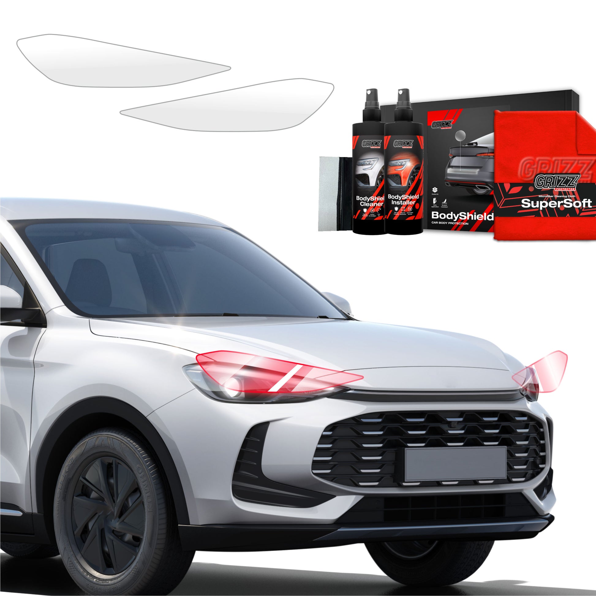 Protective film for exterior car parts – shields against scratches, chips, and scuffs