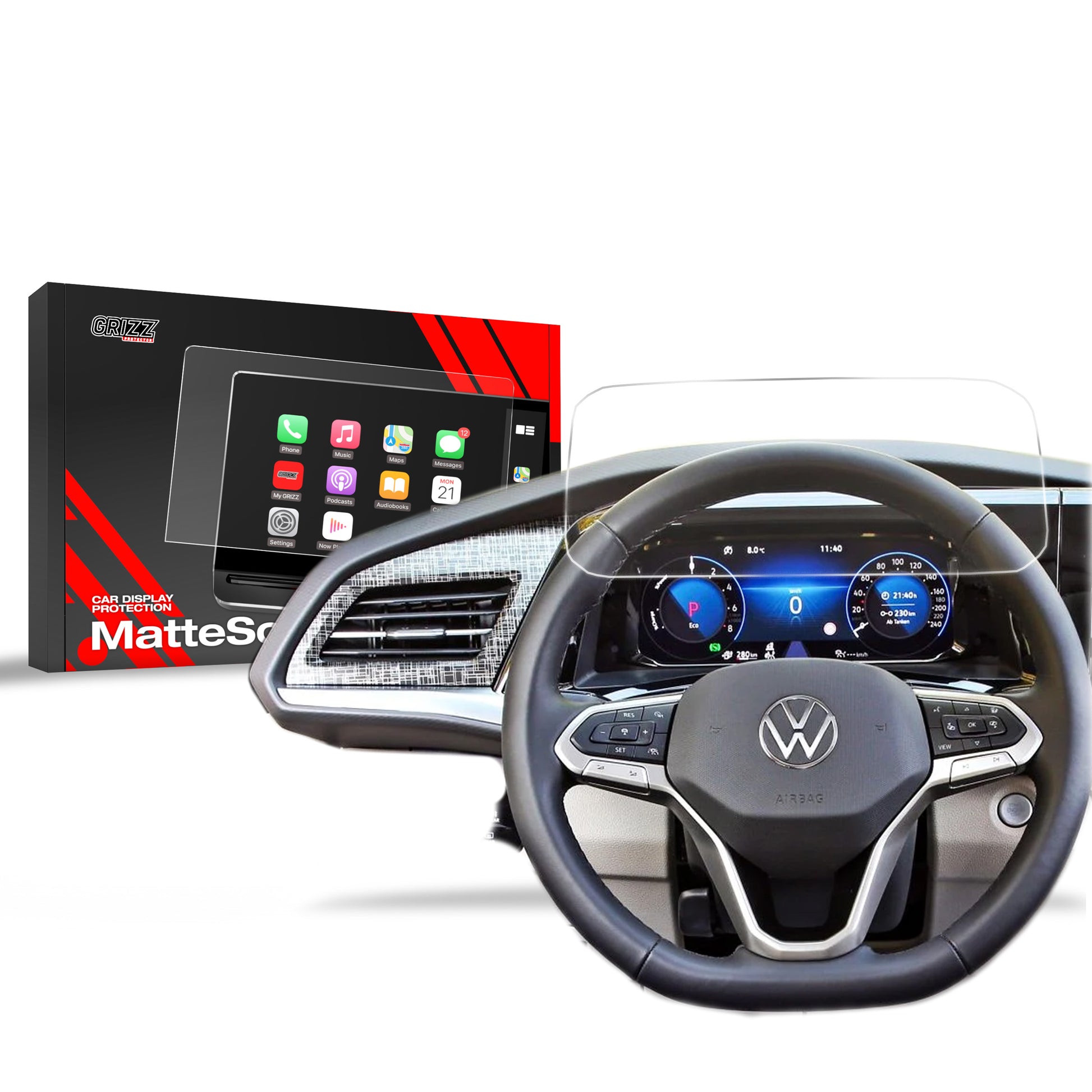 Anti-fingerprint screen protector for car touchscreen