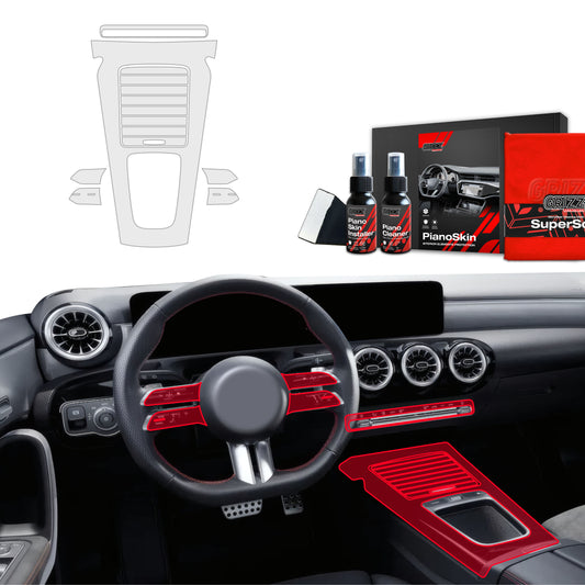 Scratch-resistant film for automotive interior elements