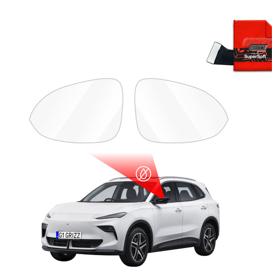 Rain protection film for exterior mirrors