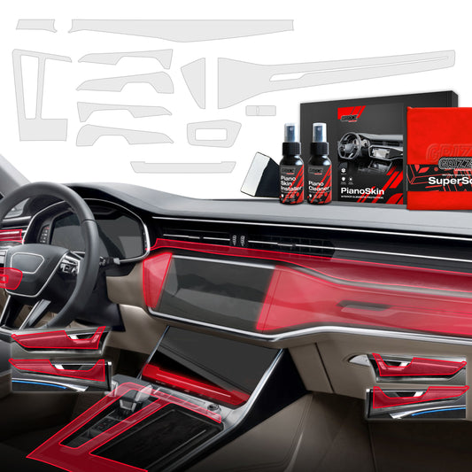 Scratch-resistant film for automotive interior elements