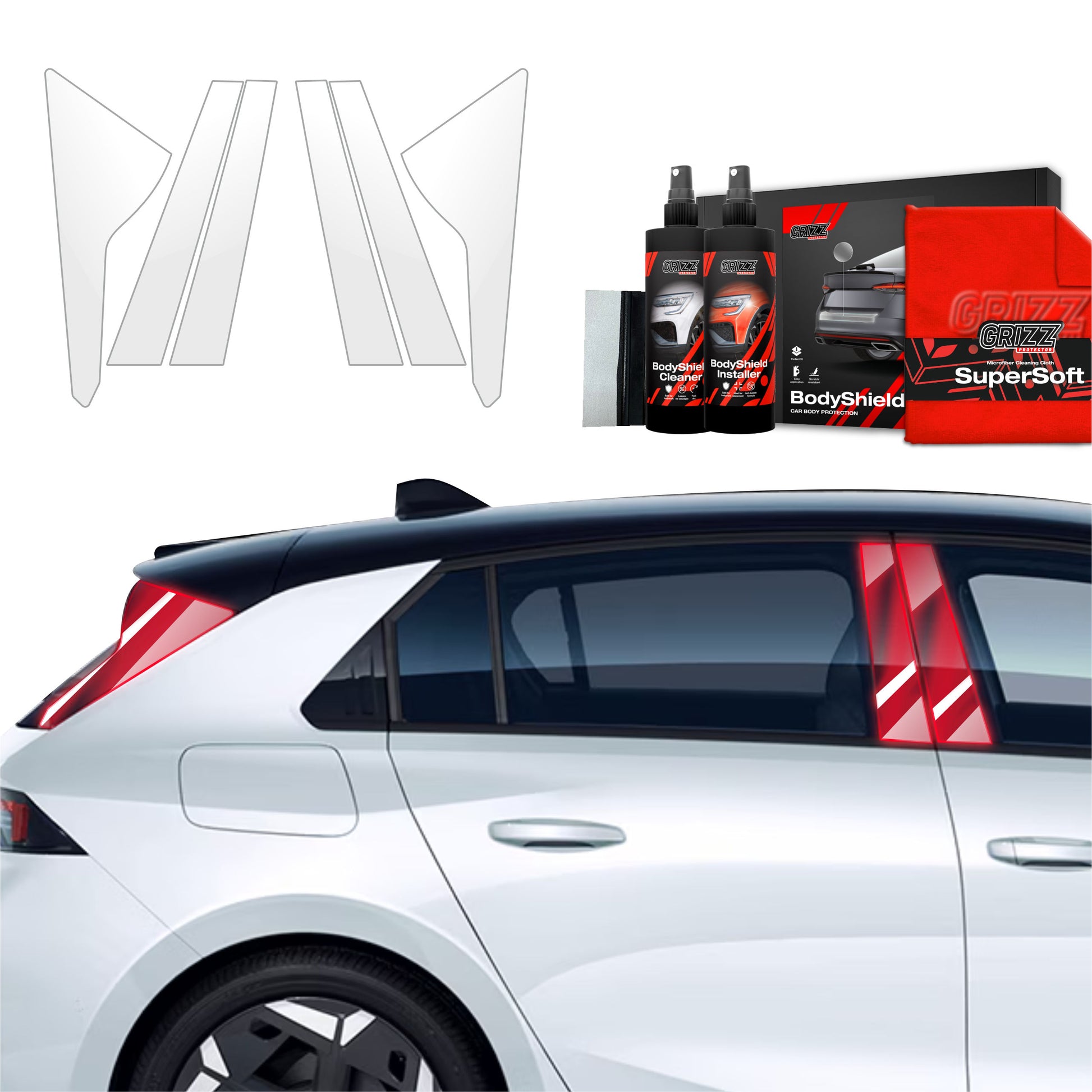 Protective film for exterior car parts – shields against scratches, chips, and scuffs