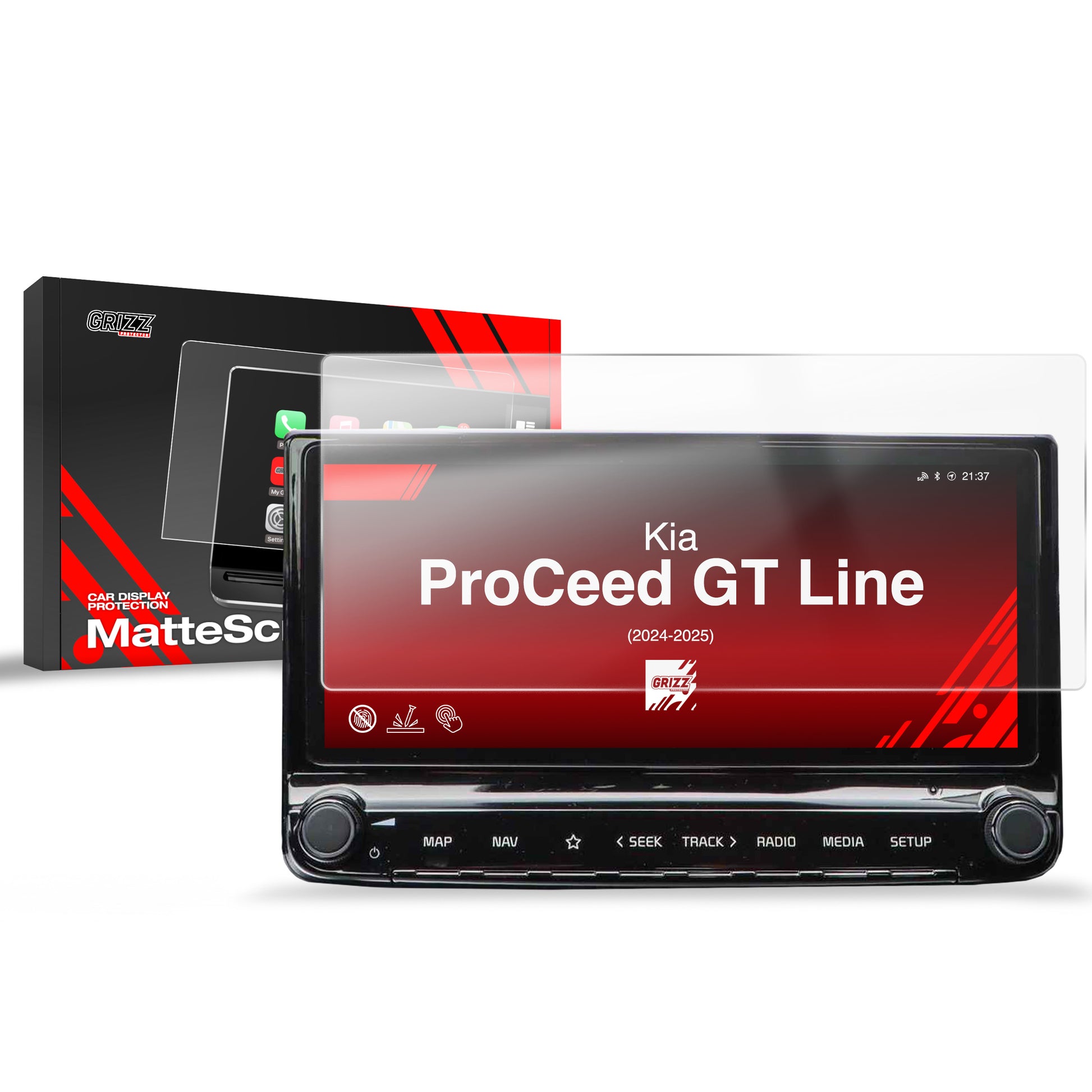 Anti-fingerprint screen protector for car touchscreen